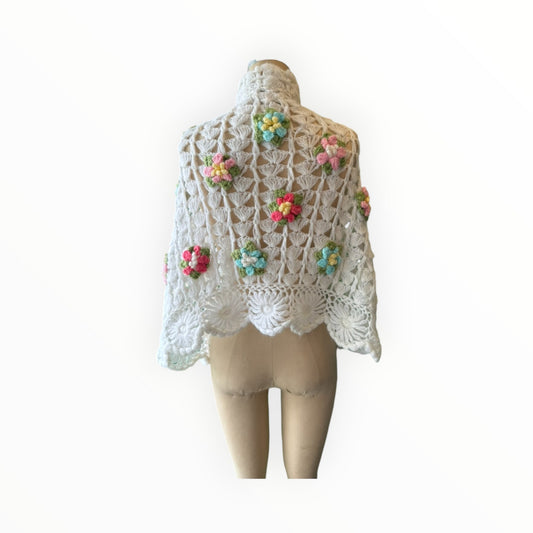 Flower Shawl Wrap