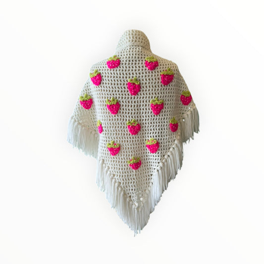 Strawberry Shawl Wrap