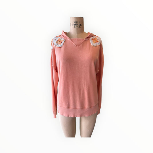 Peach Doily Hoodie